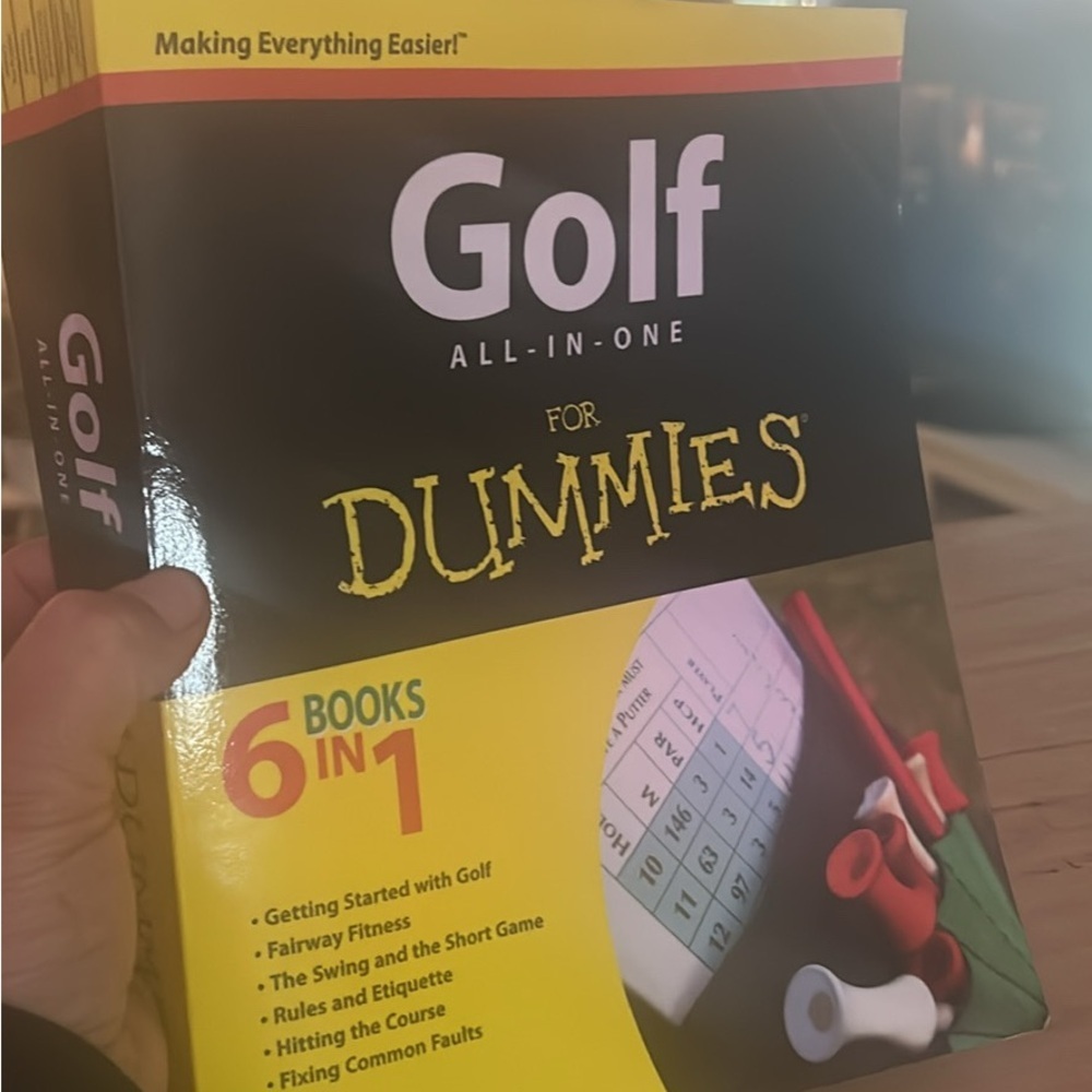 For Dummies Golf All-in-One Book - Yellow and Black